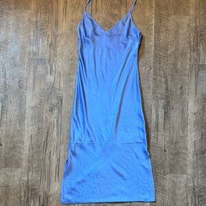NWT Express-Sky Blue Satin Dress-Size S